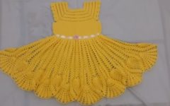 Vestido Amarelo Para 4 e 5 anos Em Crochê – Material e Vídeo