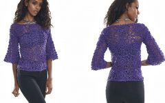 Blusa Violeta Square Em Crochê – Material e Receita