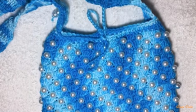 Bolsa Com Pérolas Em Crochê – Material e Vídeo
