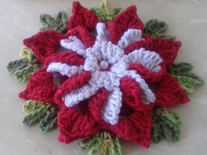 Flor Para Aplicação Em Crochê – Material e Vídeo