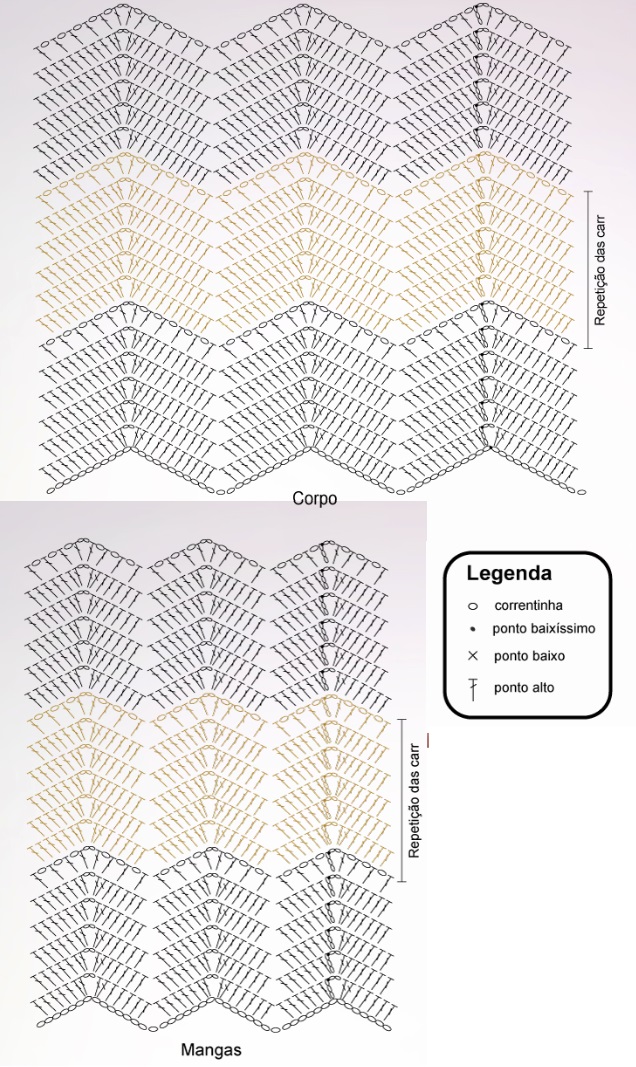 vestidos de croche com graficos e receitas