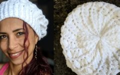 Boina Espiral Em Crochê – Material e Vídeo