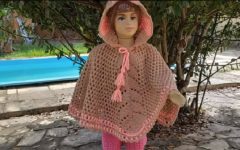 Poncho Infantil Irene Em Crochê – Material e Vídeo