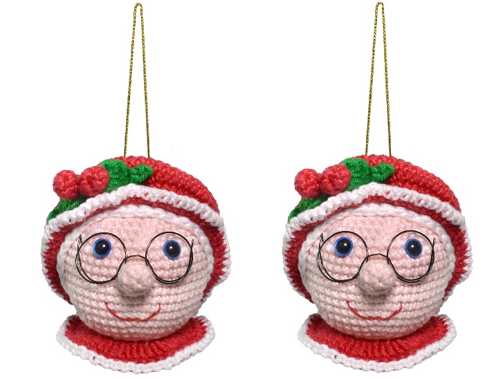 Bola de Mamãe Noel Em Crochê – Material e Receita