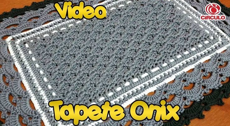 Tapete Onix Em Crochê – Material e Vídeo
