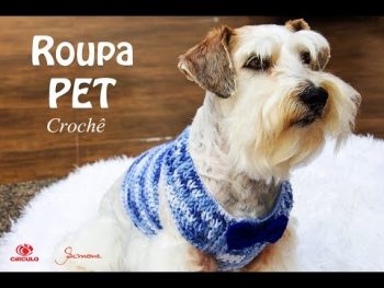 Roupa Pet Azul Crochê – Material e Vídeo