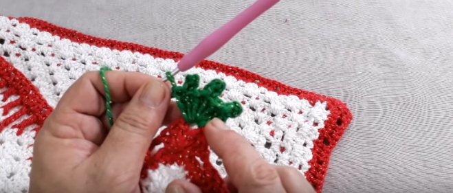 Jogo Americano Natal Crochê – Material e Vídeo | Bigtudo Artesanato